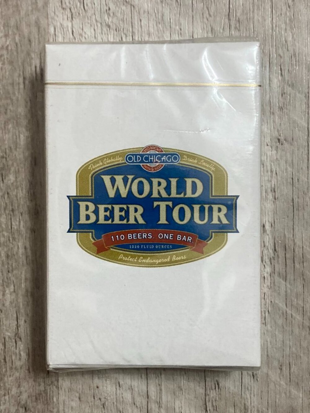 Vintage Old Chicago World Beer Tour Playing Cards - Sealed
